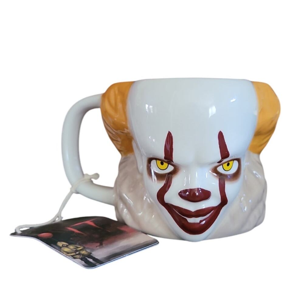 Pennywise IT Movie 3D Sculpted Mug 20oz Stephen King Horror Clown Collector NWT